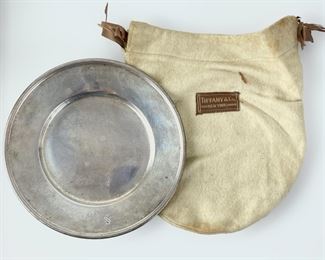 135 Grams Fine Tiffany & Co Makers Sterling Silver 6.25� Plate W/ Tiffany & Co Bag
