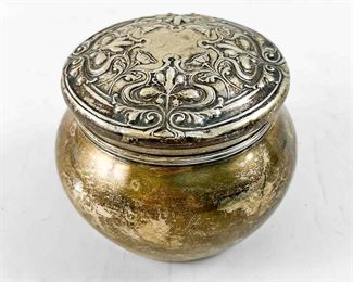 Fancy Harris & Shafer Co. Sterling Silver Repousse Lidded Box
