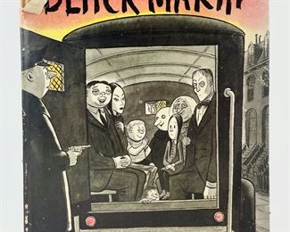 RARE 1960 1st Printing Black Maria By Charles Addams Published By Simon & Schuster W/ Original Dust Jacket
