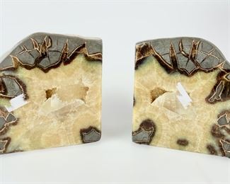 Pair Of Septarian Dragon Stone Bookends
