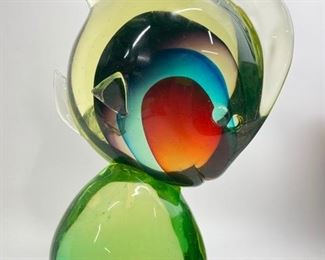 High quality Art GLASS WHIMSICAL LARGE FISH unsigned
