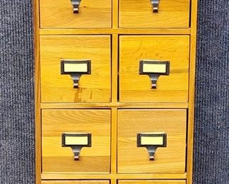 Tall Wood Filing Cabinet
