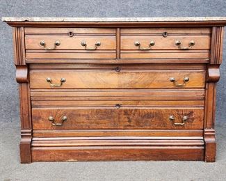 Antique Marble Top Dresser
