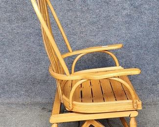 Vintage A. Lock & Co. Bentwood Gliding Rocking Chair
