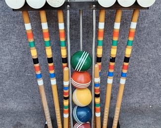 Vintage Croquet Set
