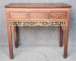Antique Asian Rosewood Console Table Credenze
