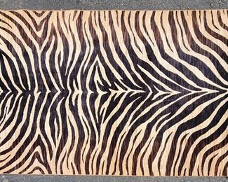 Shaw Living Modern Zebra Print Area Rug Nylon
