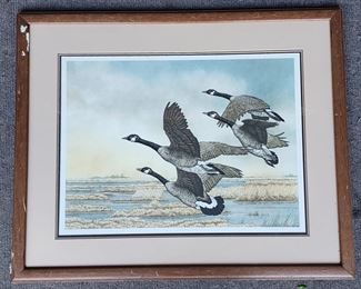 Chris Forrest October Journey color litho pencil signed framed 5/300

