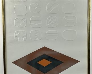 Kohima Toneyama 52/100 Untitled embossed lithograph
