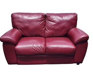 Chateau D Ax Italy for Hecht Co Leather 2 Seater Sofa
