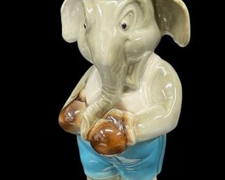 Vintage 1964 Jim Beam   Boxing Elephant Decanter

