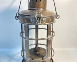 Antique Sherwool Brass& Glass  Lantern
