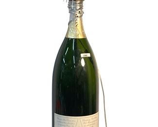 HUGE 9 Liter Chandon Brut Curvee Champagne Glass Wine Bottle Turned Table Lamp - 32 inch Tall

