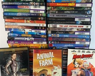 Movie DVDs - Tomb Raider, Over The Hedge, Tarzan, Chicken Little, Fighter Pilot, Mars Attacks, The Pink Panther and More
