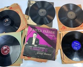 Antique 78 RPM Vinyl Records - MGM, Dot, RCA Victor, London, Mercury and More
