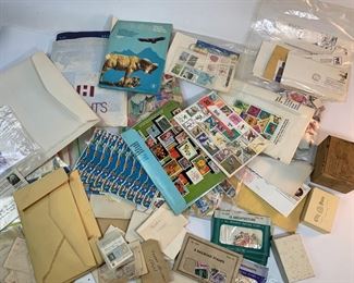 Vintage American and Foreign Country Assorted Stamps, Overprints, Sheets, Sorted Stamps and More
