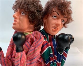 Pair of Rare Vintage Sylvester Stallone Rocky Balboa Punching Puppets - In Great Condition
