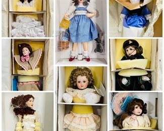 NIB Franklin Heirloom Collectible Dolls Lot
