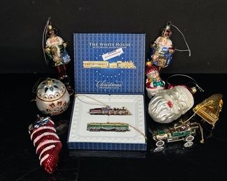 The White House Christmas ornament 2014 And Vintage Glass Ornaments
