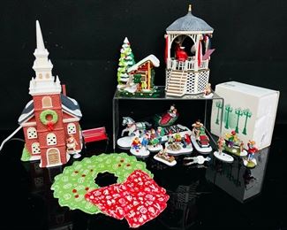 Department 56 �Old North Church, Boulevard Lampposts, Pine Isles, Children Playing And More
