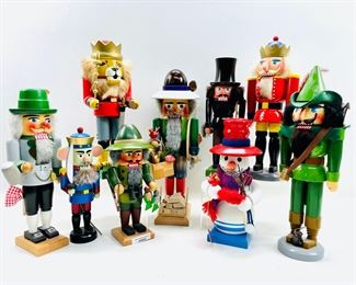 German Wooden Hand Painted Nutcracker Collection
