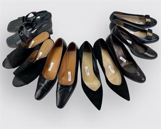 FERRAGAMO VANELI MARC FISHER RALPH LAUREN NATURALIZER 14th & UNION LOT OF 6 PAIRS OF WOMENS SIZE 11
