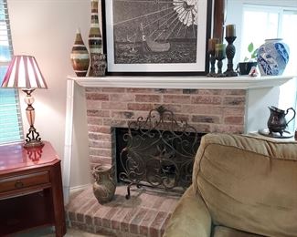 Abstract Art, Metal Fireplace Screen