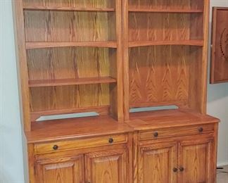Two Bookshelves w/Cabinets