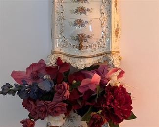 Capodimante Italian Pottery Wall Fountain Plaques. Available for presale. Three pieces, $300