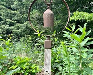 Paul Calter Bell Sculpture: An active painter and sculptor since 1968, Calter creates large sculptures inspired by mathematics out of steel and stone.