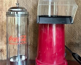 Coca-Cola Straw Dispenser & Cuisinart Popcorn Maker