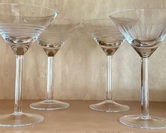 (4) Martini Glasses