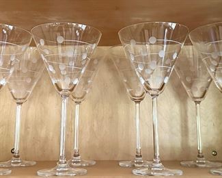 (8) Lenox Martini Glasses