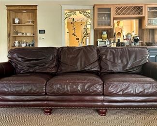 Leather Creations Sofa with Nailhead Trim