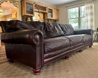 detail on sofa and Bound Area Rug - approx. 12' x 16'5"