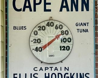 Vintage Charterboat Cape Ann Advertising Sign