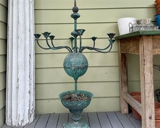 Copper Garden Candelabra/Centerpiece