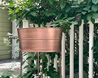 Copper Beverage Tub & Stand