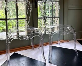 (2) Acrylic Armchairs