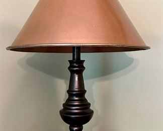 Table Lamp with Copper Tone Shade
