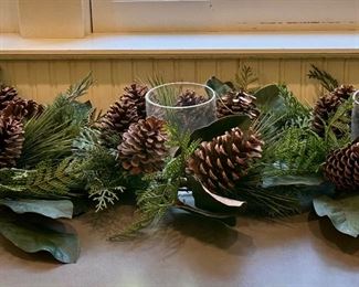 (3) Faux Pine & Pinecone Centerpieces