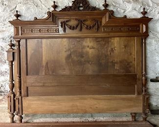 Antique Carved Queen Bed