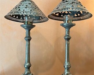 (2) Antique Alter Candelabras