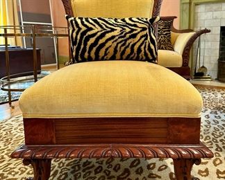 Carved Empire Mahogany Chair