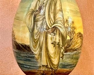 Painted Egg on Stand