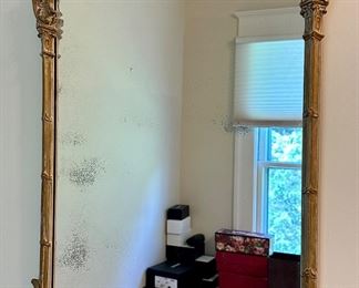 Gold Gilt Mirror with Pagoda