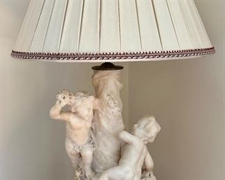 Cherub Alabaster Lamp