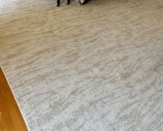 Bound Area Rug (tan, cream) - approx. 12' x 21'