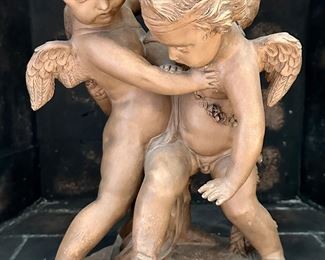 Two Cherubs Sculpture