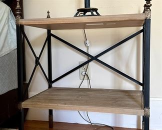 Side Table/Nightstand with Finials